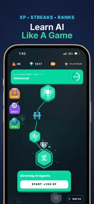 Iro AI — Learn AI Skills screenshot 1