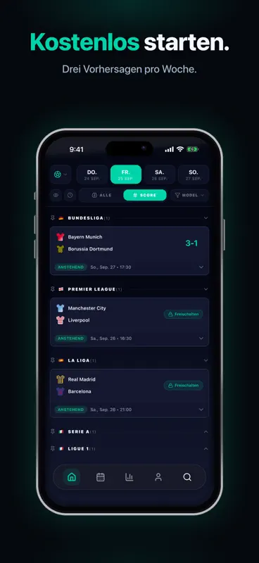ScoreGPT: KI Fußball Prognose screenshot 6 of 8
