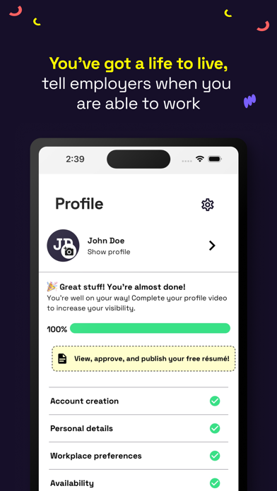 Yellowbrik Jobs iPhone screenshot 2 - Social Networking app