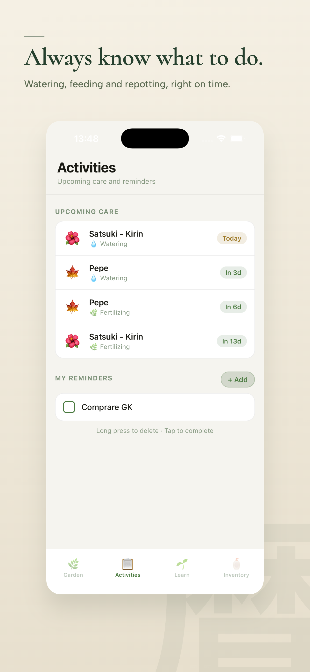 Komorebi · Bonsai Care screenshot 2