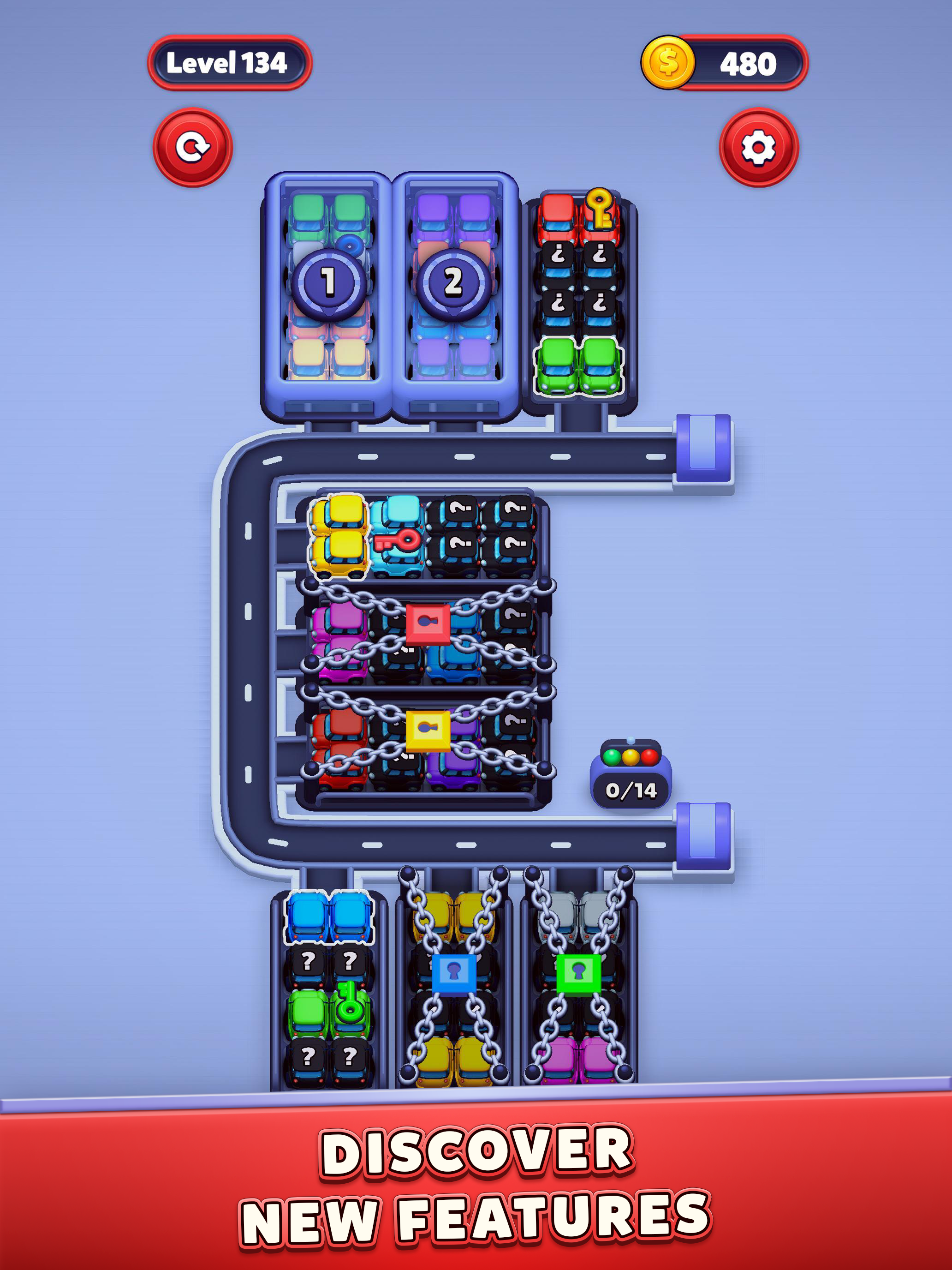 Car Sort: Color Puzzle