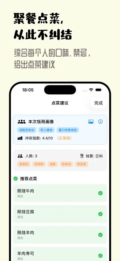 聚餐管家 - 多人聚餐冲突管理系统 screenshot 1
