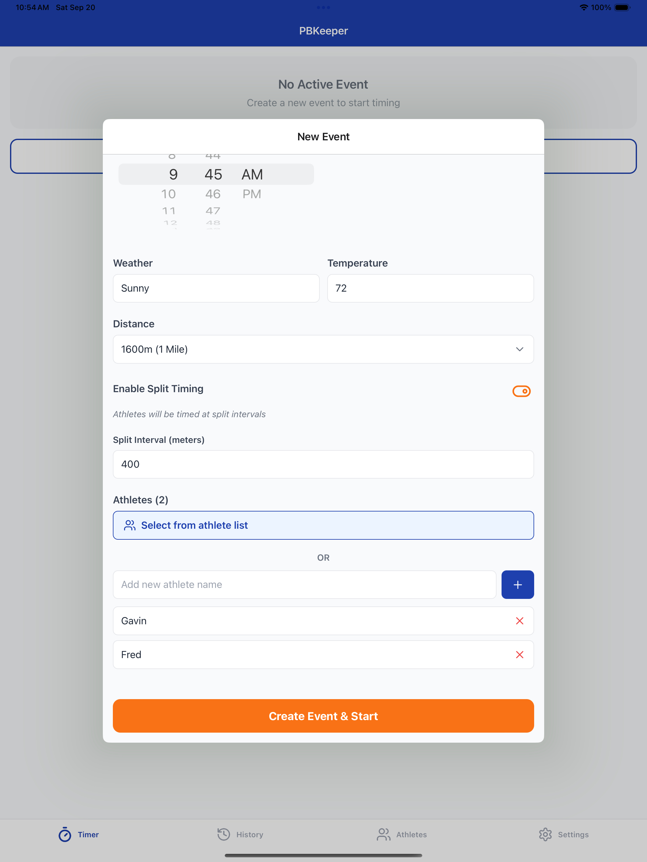 PBKeeper: Track & XC Timer screenshot 11