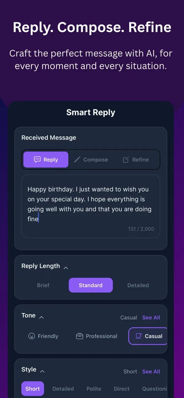 #6. AI Notes: Write & Reply (iOS) Ved: Pursharth Zutshi