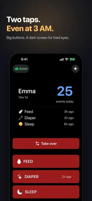 Baby Tracker for Dads screenshot 1