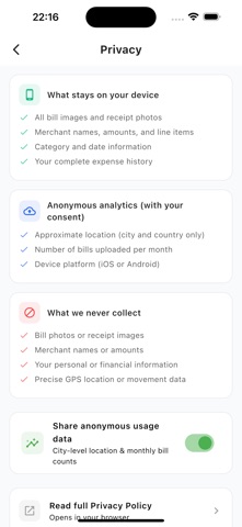 Expnz - AI Expense Tracker screenshot