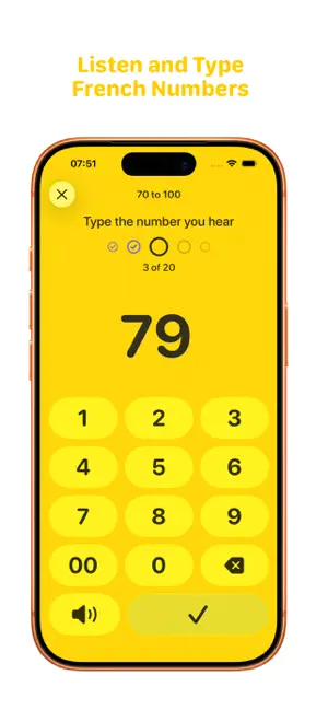 French Numbers: Listen & Type screenshot 1
