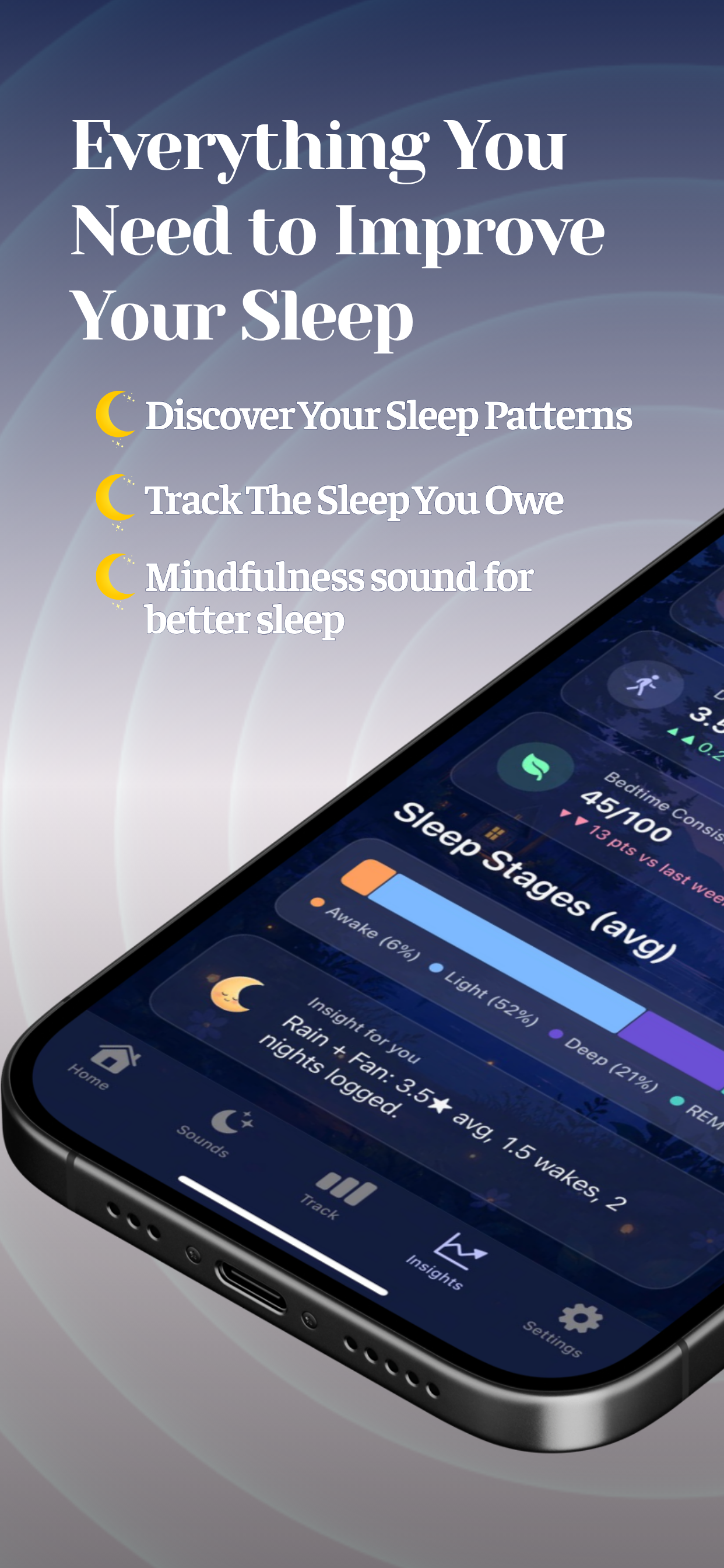 Lune: Sleep Tracker & Sound screenshot 2