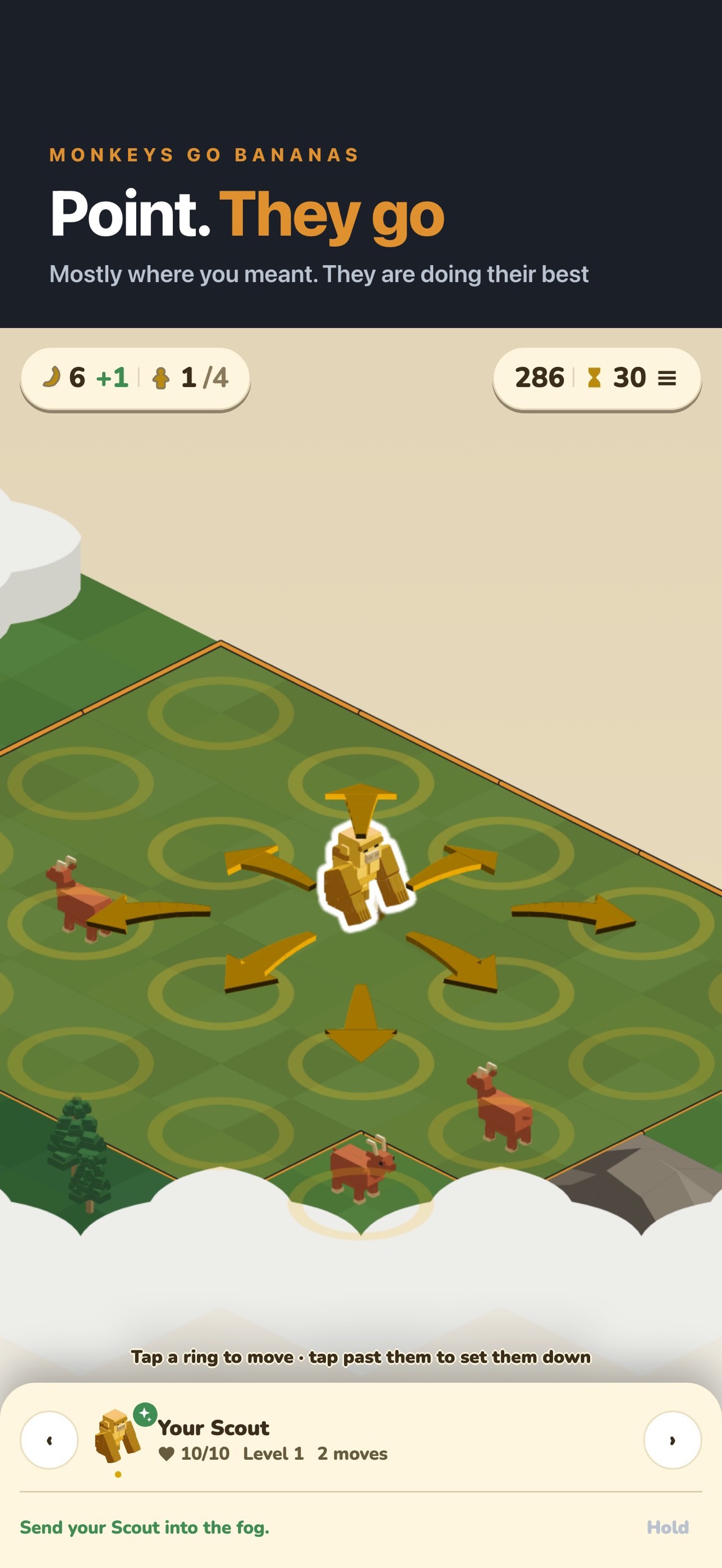 Screenshot 2 of Monkeys Go Bananas