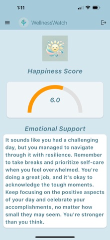 WellnessWatch screenshot
