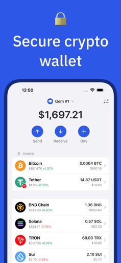 Gem Wallet: Bitcoin, USDT, BNB screenshot