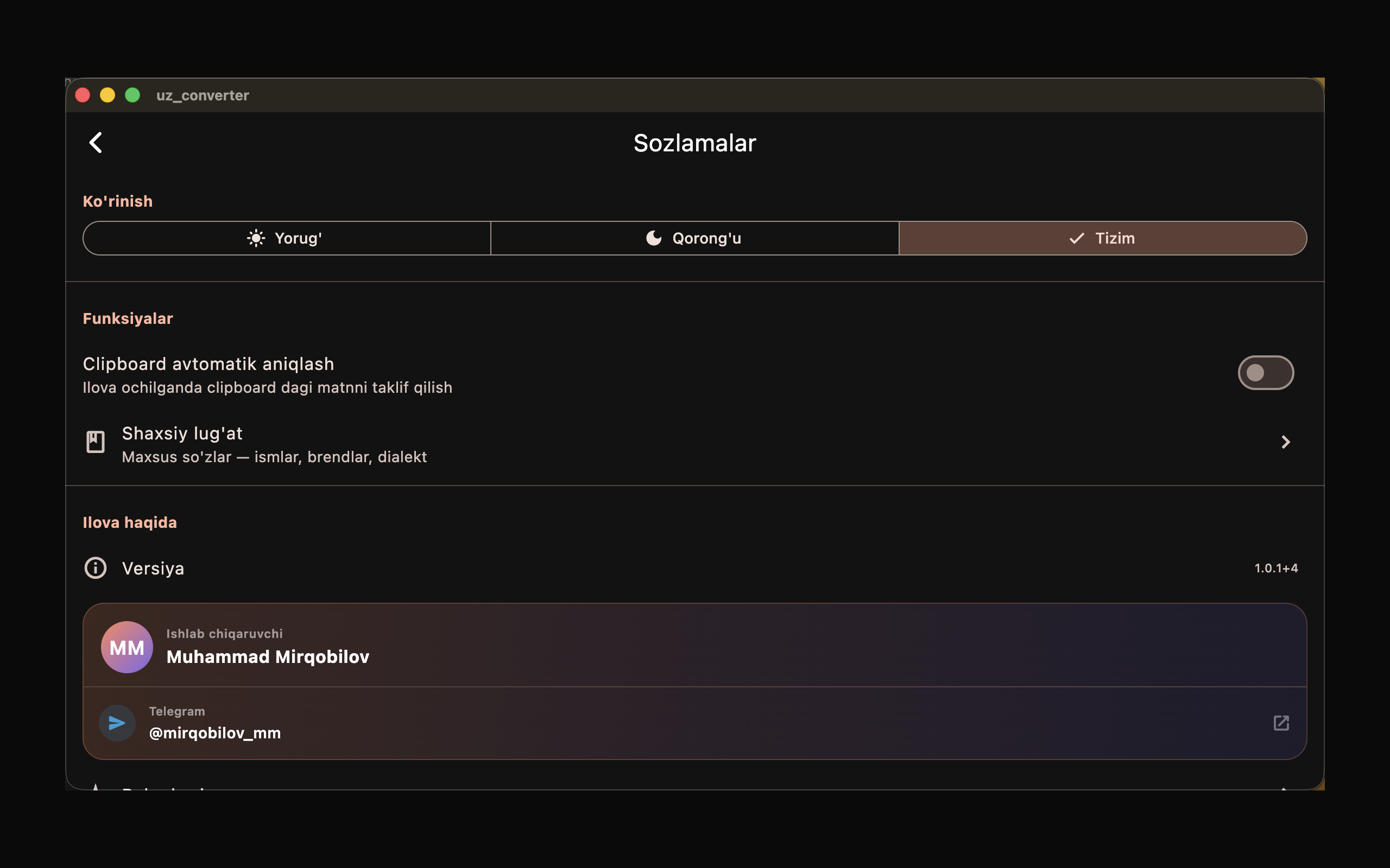 Yozu: Lotin–Kirill screenshot 7