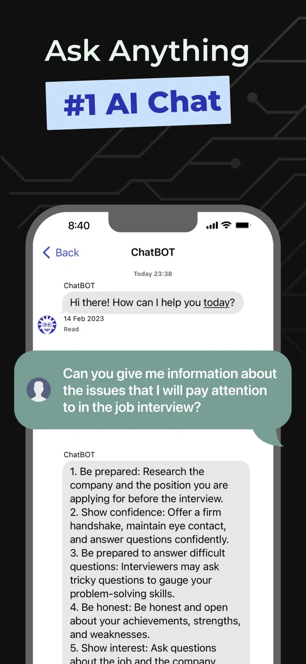Screenshot #2 pour AI ChatBot : Virtual Assistant