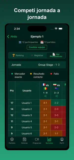 EasyFutbol iPhone screenshot 5