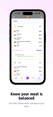 ZoneIt: Zone Diet Food Diary Screenshot 2 of 7