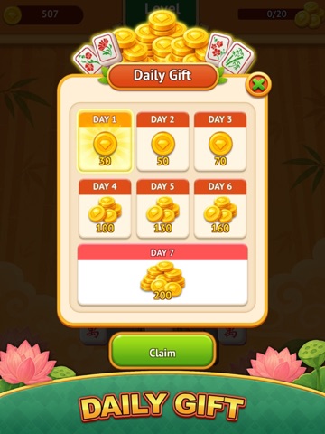 Blossom Tiles：Mahjong Game iPad screenshot