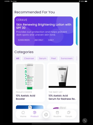 SkinMama: Face Scan & Skincare iPad screenshot