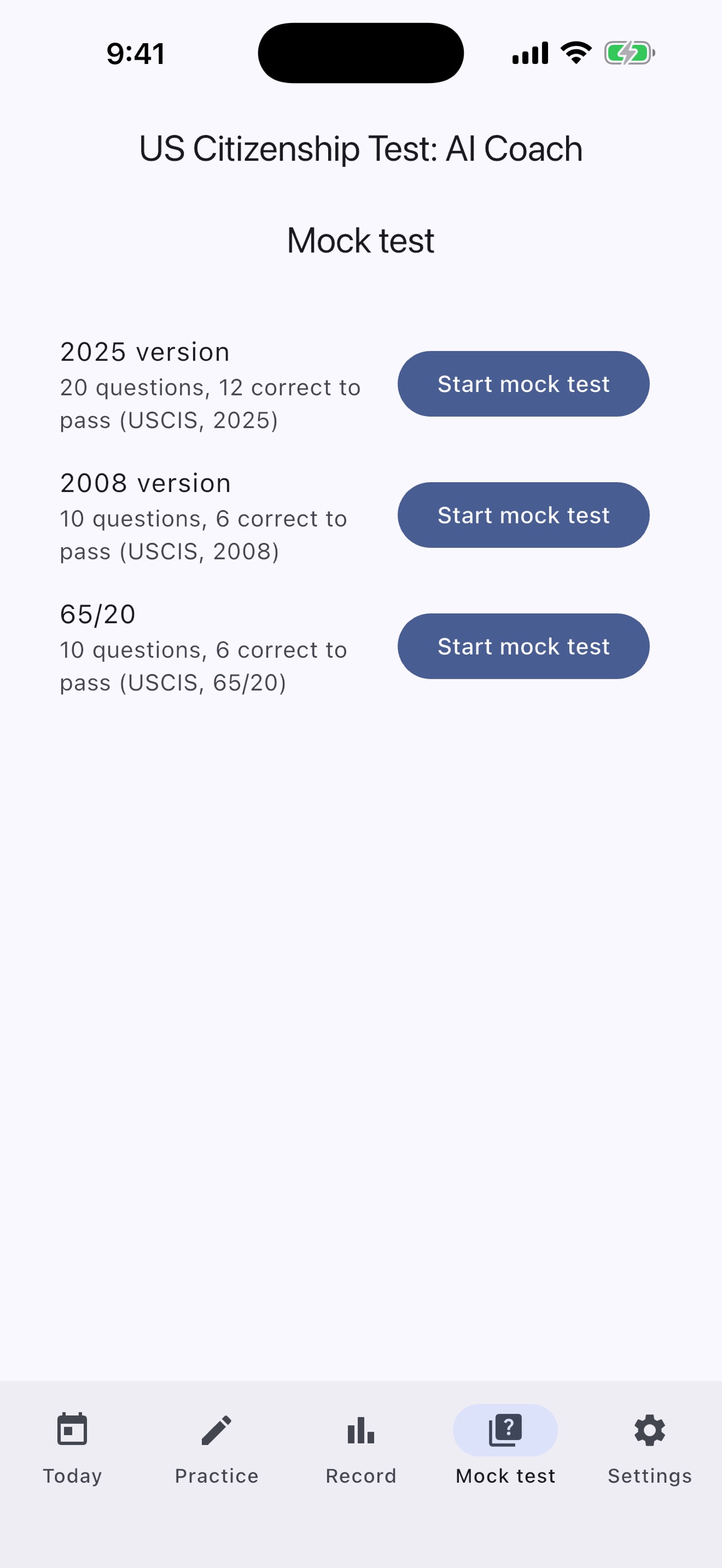 Screenshot 4 of US Citizenship Test: AI Coach