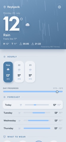 Wearther: Weather & Outfit iPhone screenshot 3