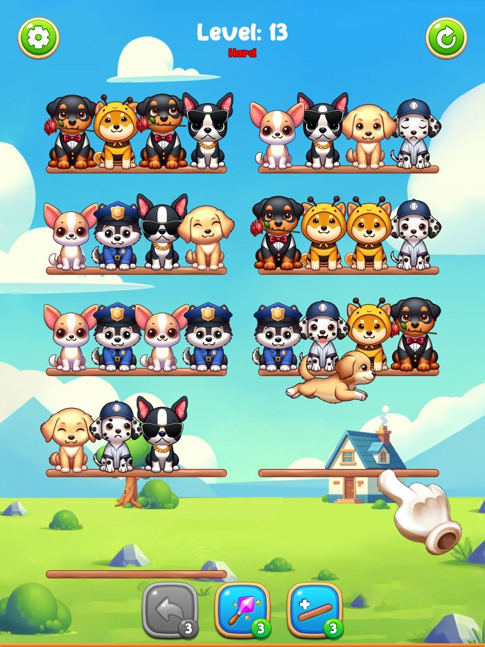 Dog Sort Puppy Puzzle