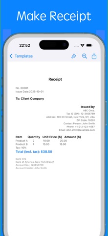 PDFor Resume Invoice Quotation Screenshot 6 of 10