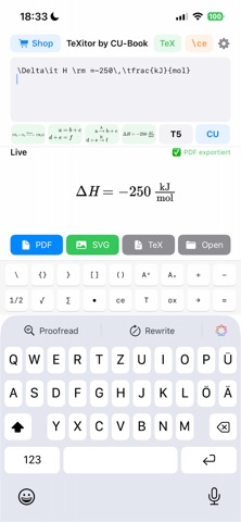 TeXitor screenshot