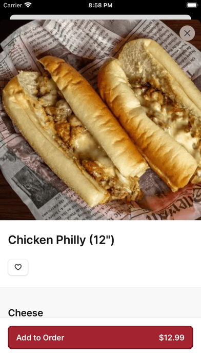 Port City Cheesesteak iPhone screenshot 3 - Food & Drink app