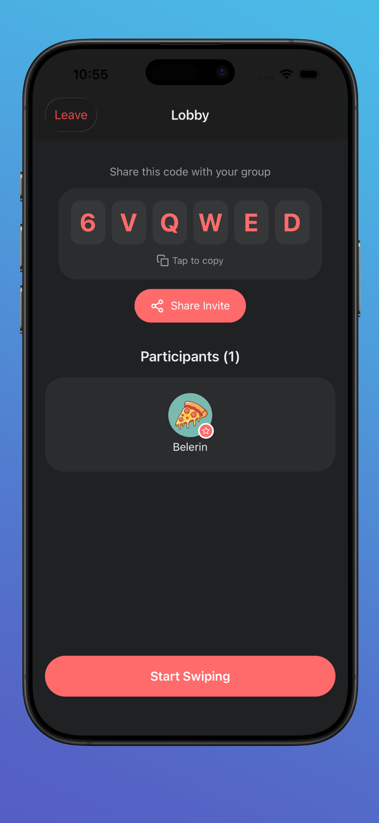 Where2Eat: Swipe & Match