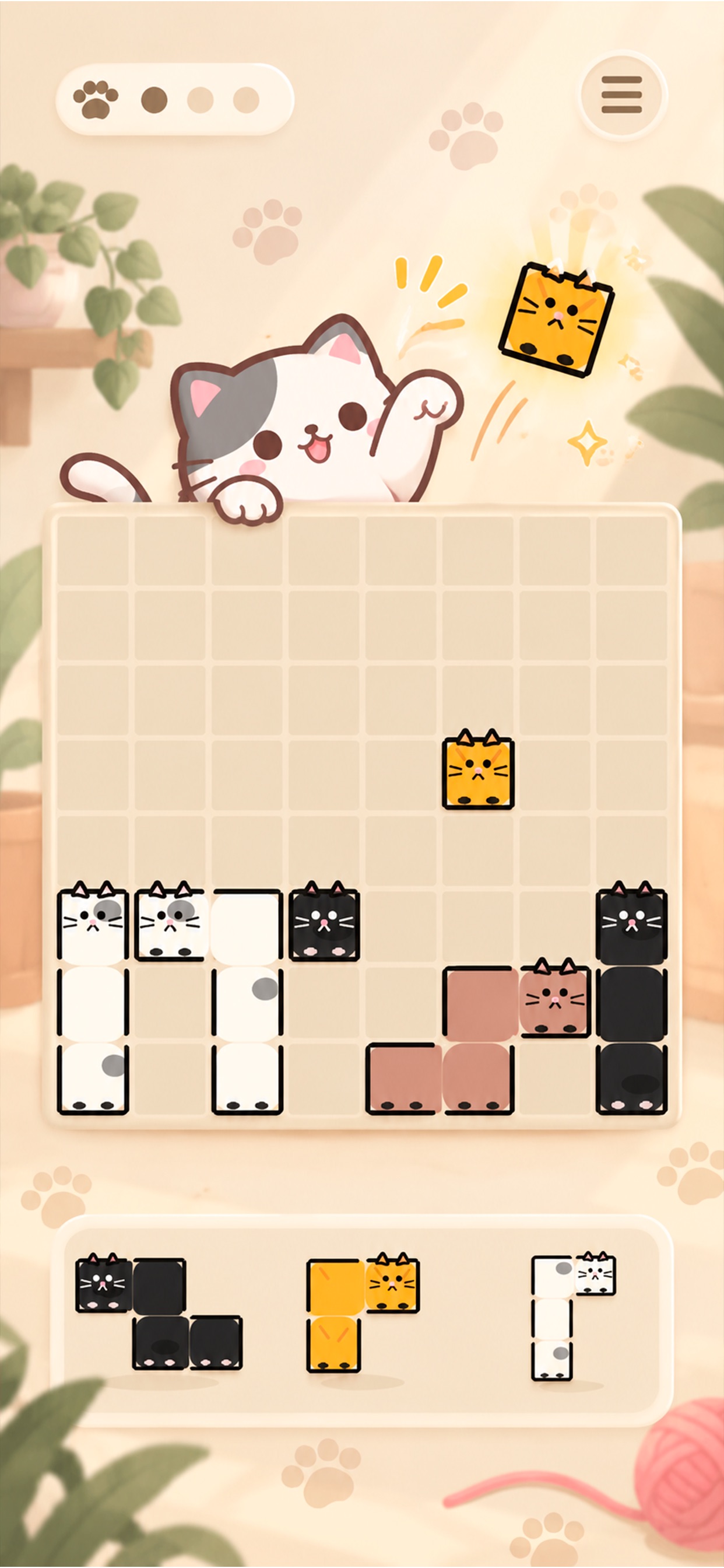 Screenshot 9 of Cat Blocks: Cute Block Puzzle