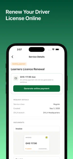 DVLA Ghana - Self Service App screenshot 2