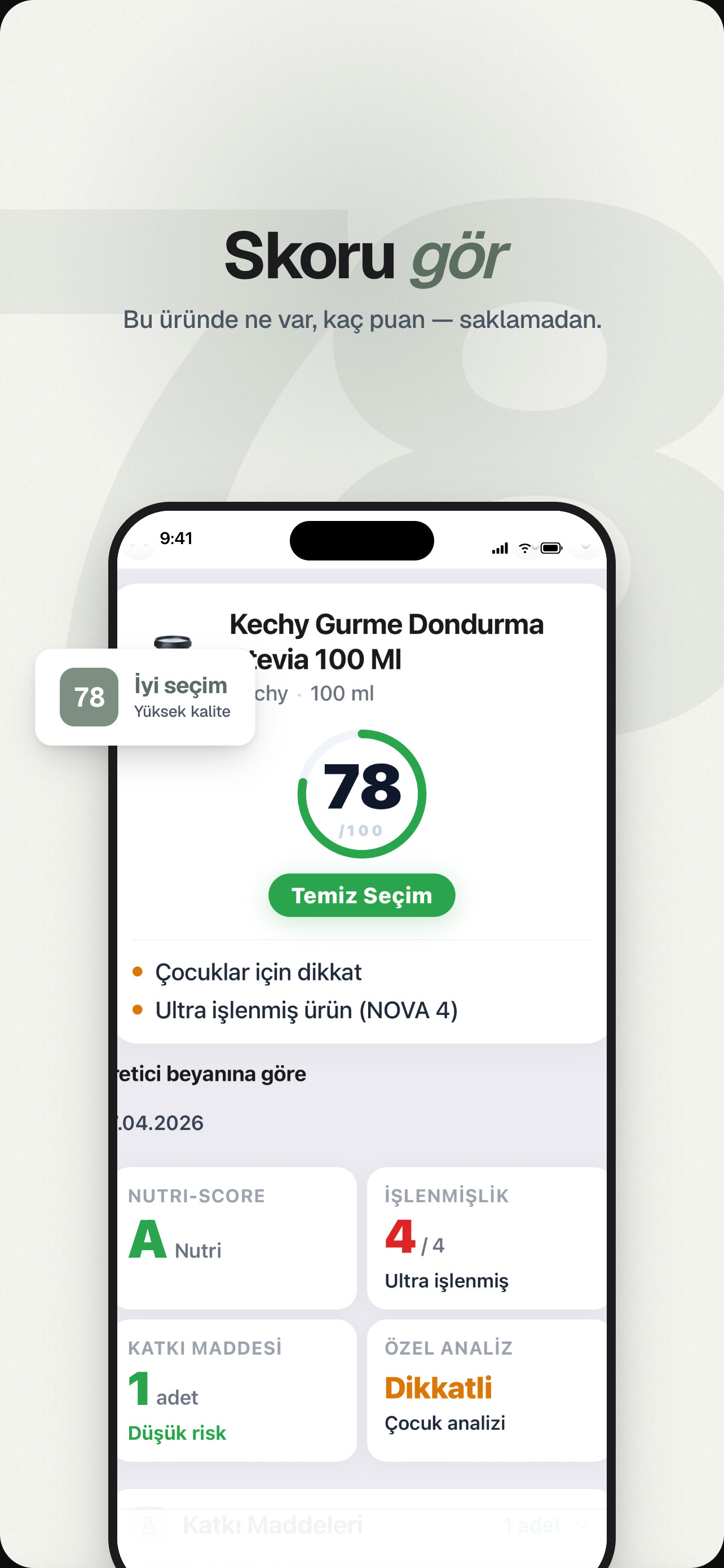 Temiz: Gıda Barkod Tarayıcı screenshot 4