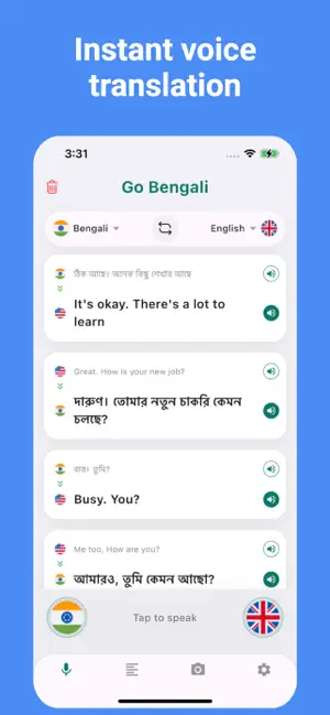 Go Bengali : Bangla Translator screenshot 2
