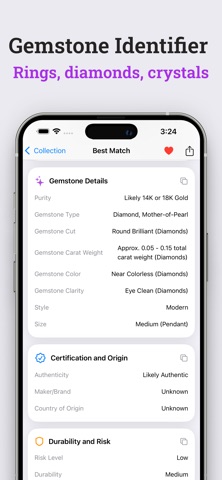 Jewelry Identifier: Gemstone ° screenshot