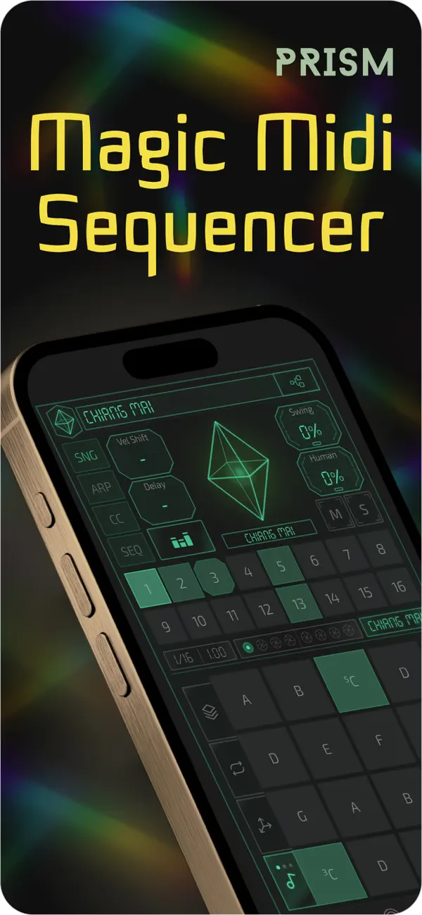 #1. Prism MIDI Sequencer (iOS) De: Tyler Quatraro