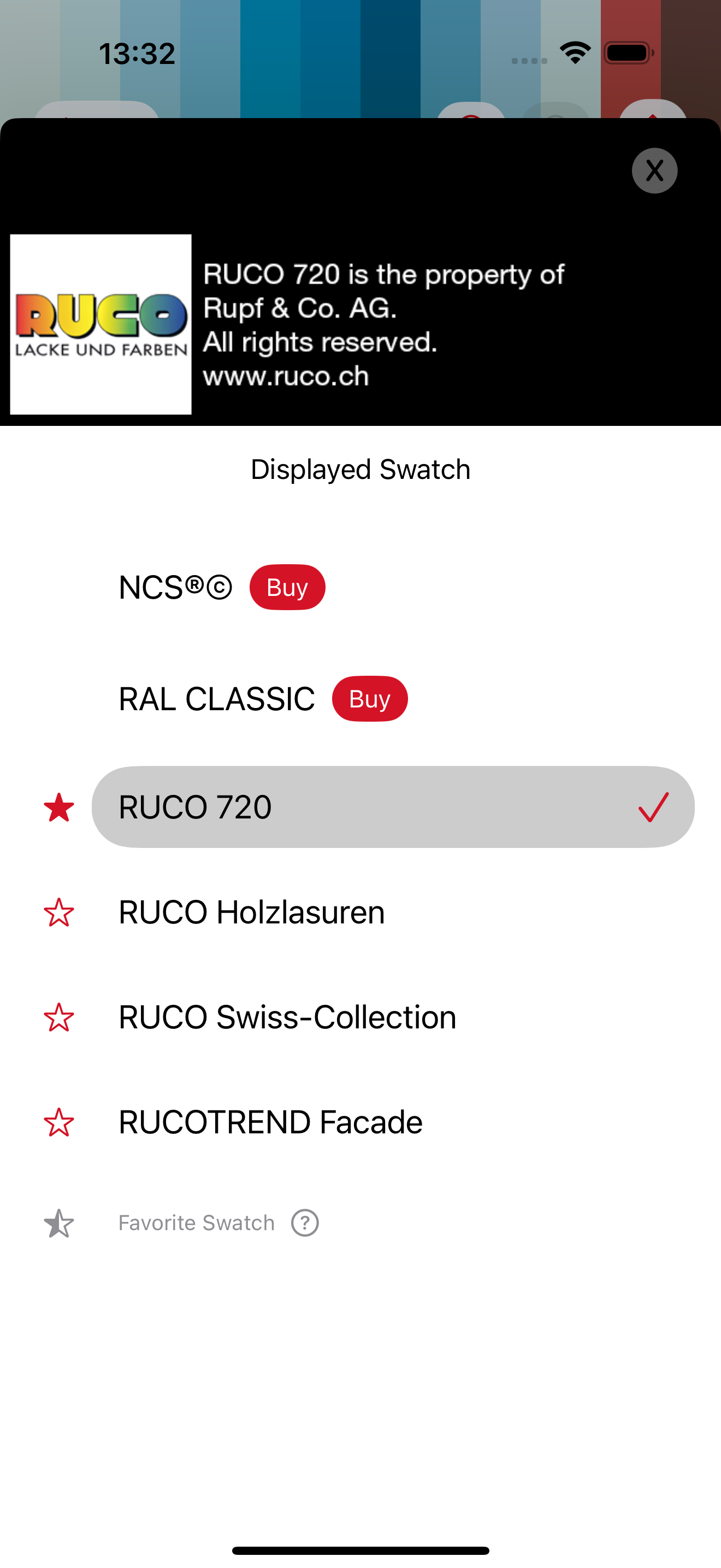 RUCO Colors