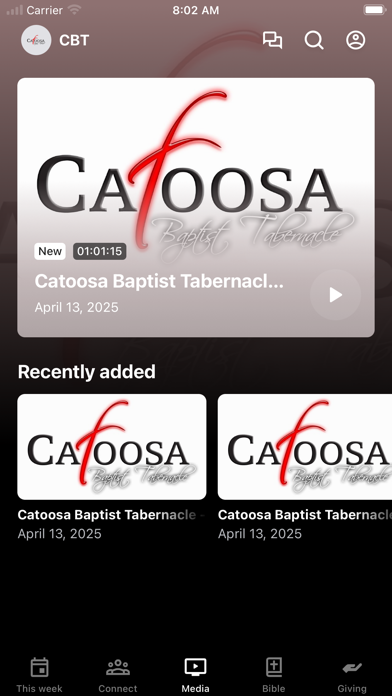 Catoosa Baptist Tabernacle Screenshot