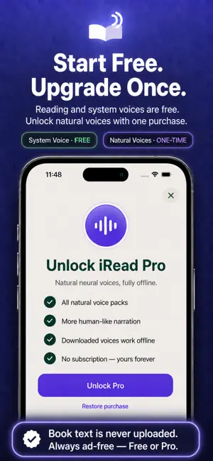 iRead: Read Aloud EPUB Reader screenshot 4