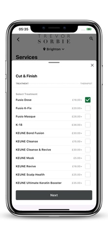 Trevor Sorbie Hair Salons screenshot