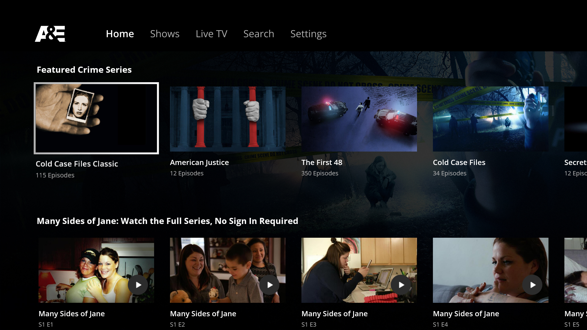 A&E: TV Shows That Matter screenshot 15