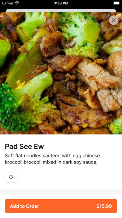 Thai Taste Restaurant iPhone screenshot 4 - Food & Drink app