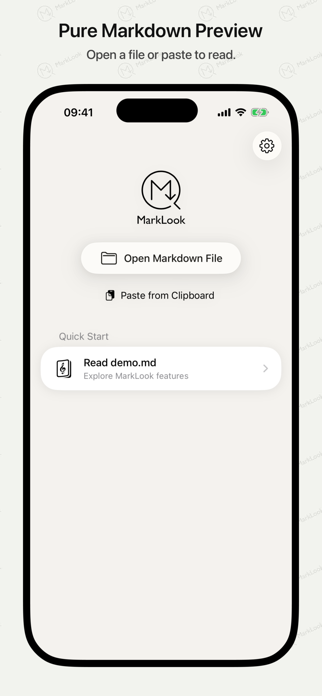 MarkLook - Markdown Previewer Screenshot 1 of 5