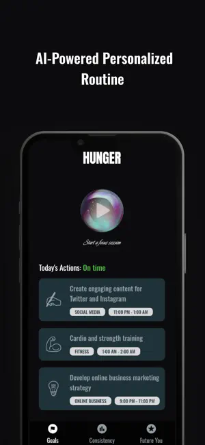 Hunger: Reach Your Future Self screenshot 1