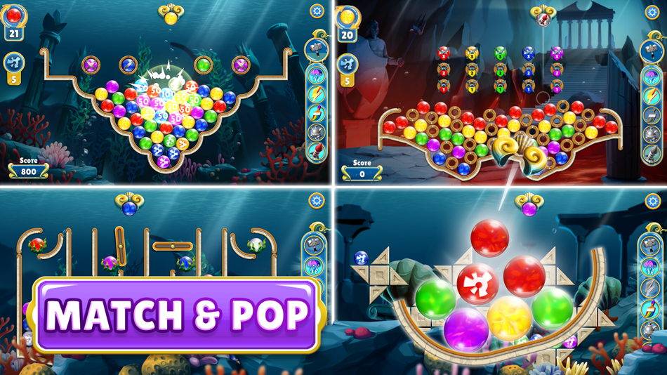 #1. Pearls of Atlantis Match & Pop (iOS) 由: Legacy Games