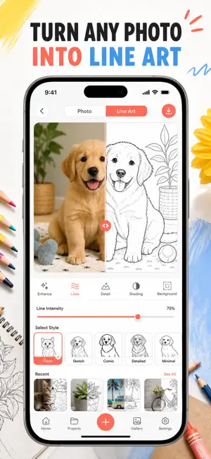 Coloring Pages: From Photos screenshot 1