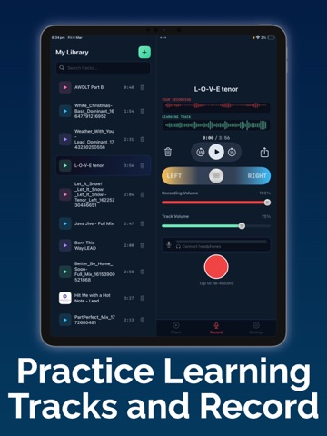 PartPerfect iPad screenshot