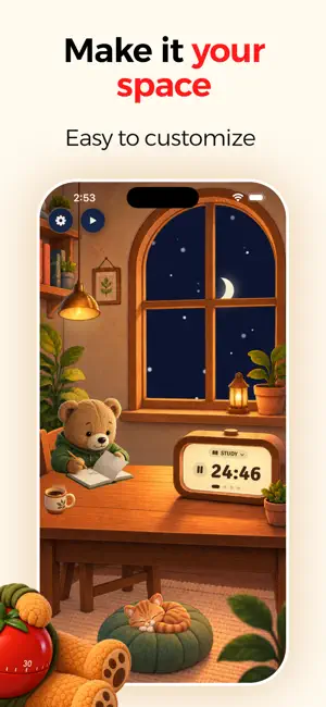 Pomodoro Focus Timer: Zen Bear screenshot 2
