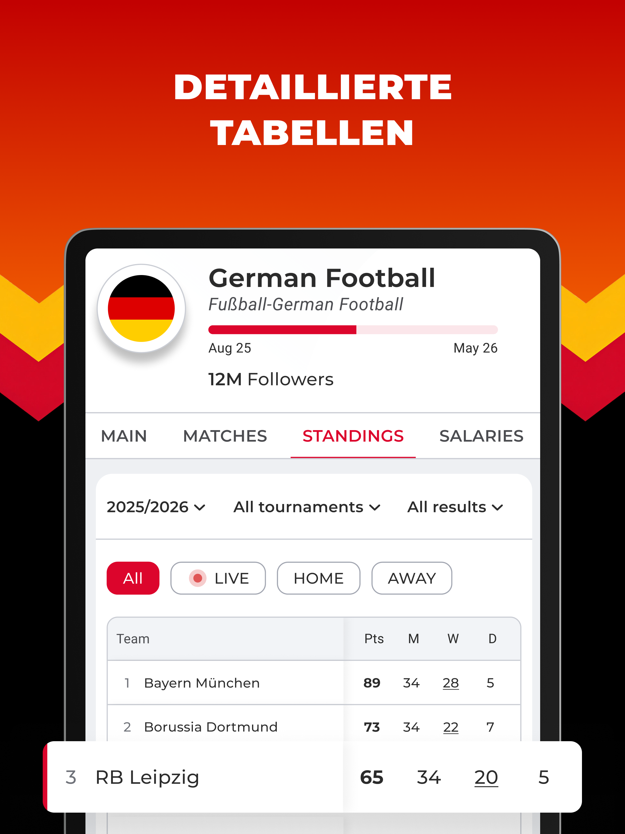 Deutsche Fussball - Live-Score screenshot 11