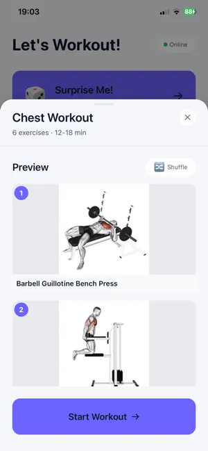 Workout Cards screenshot 2