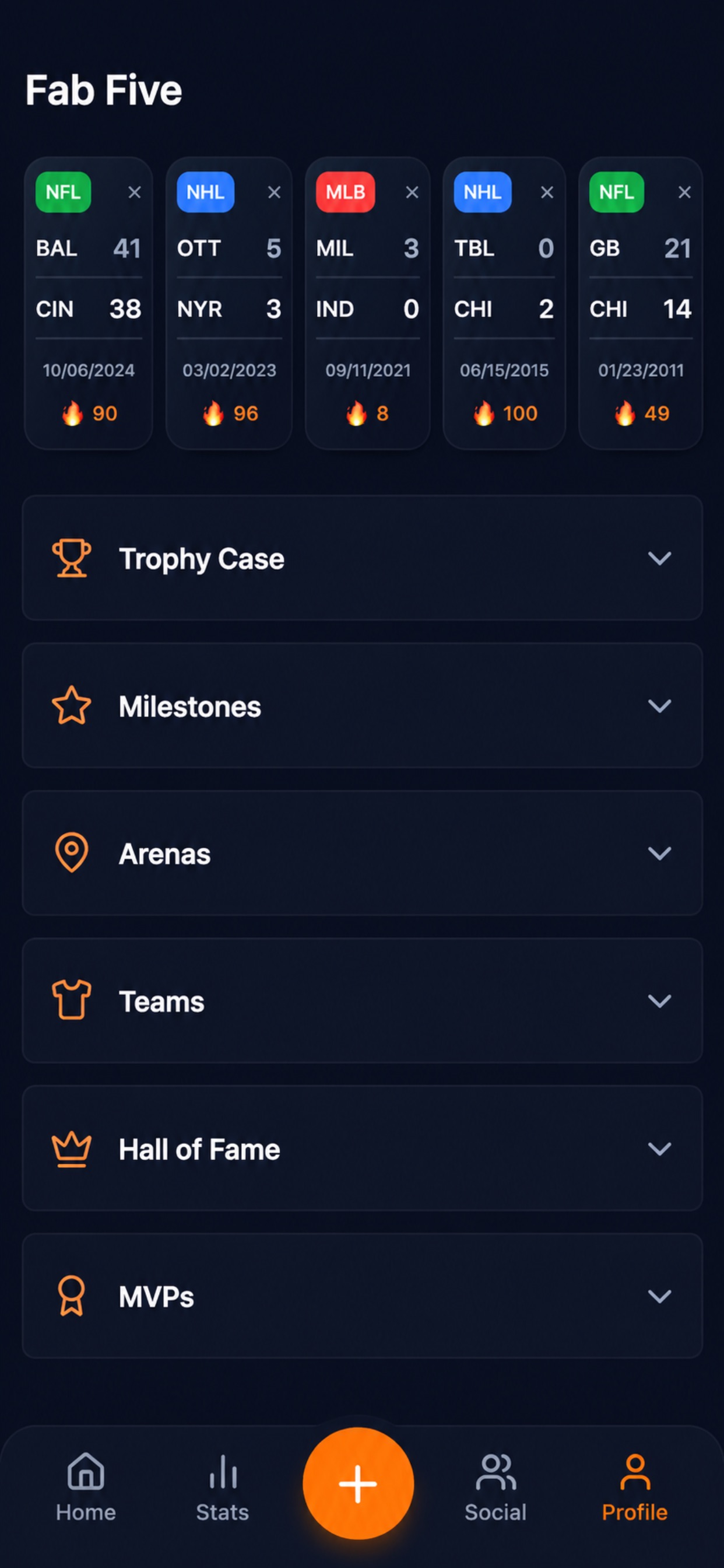 Screenshot 2 of Statium - Sports Tracker