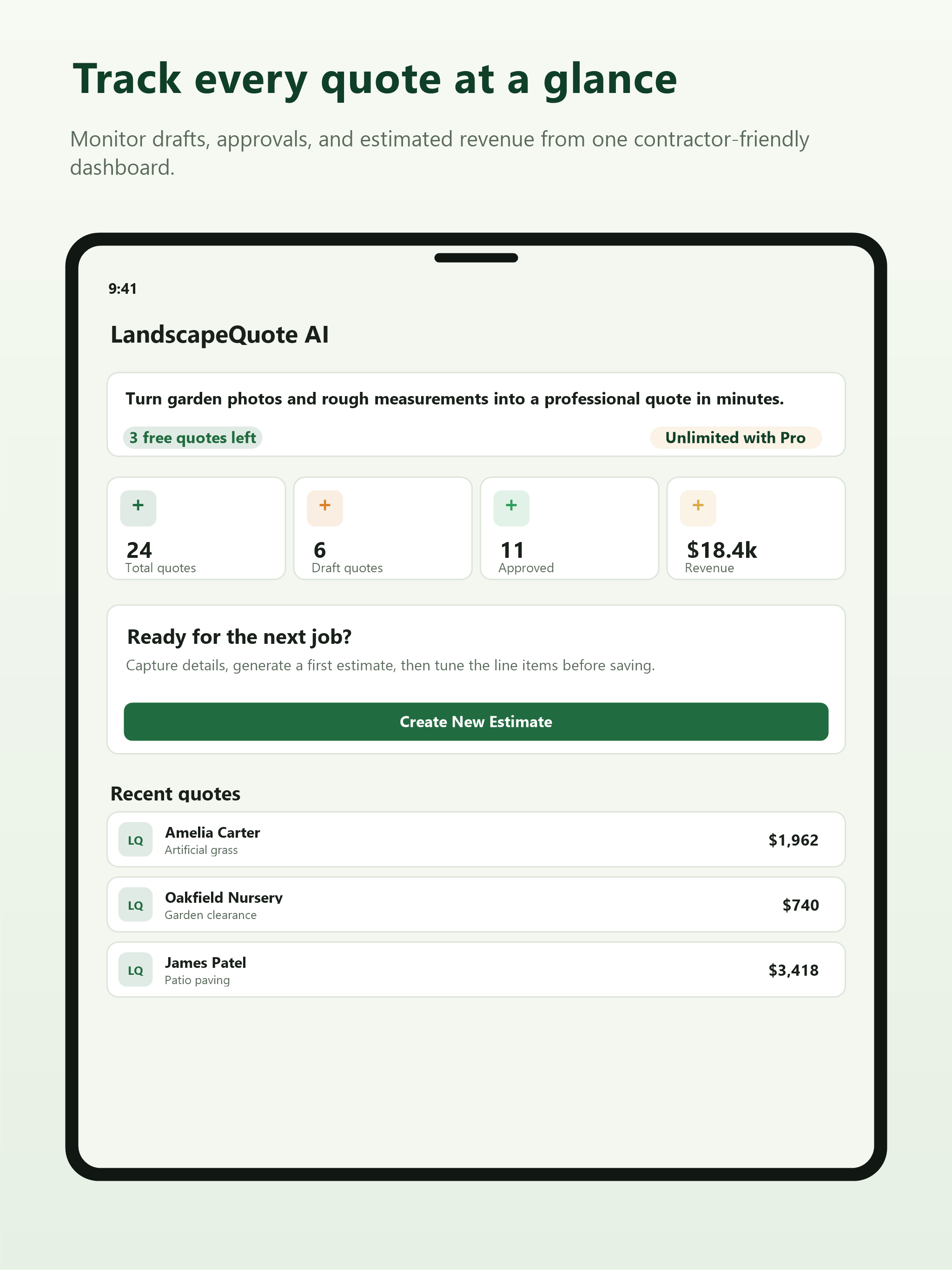 LandscapeQuote AI screenshot 7